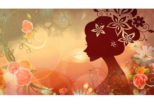 c269女人花 旗袍秀舞蹈演出LED大屏背景视频素材 包素材网