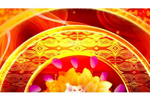 s168新年喜庆名族舞蹈背景视频素材 包素材网