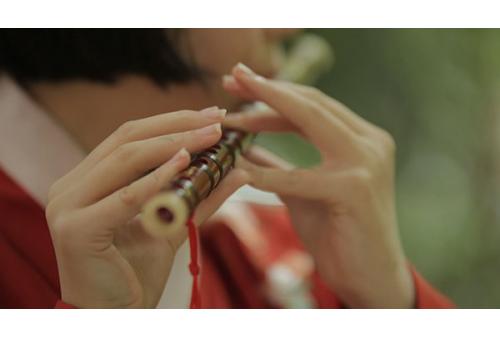 s223笛子演奏高清实拍视频素材 包素材网