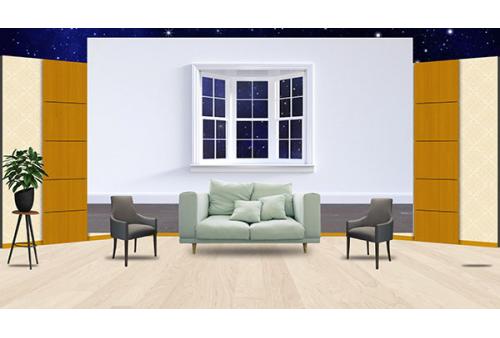 x049家庭客厅情景剧小品舞台LED大屏幕高清视频素材