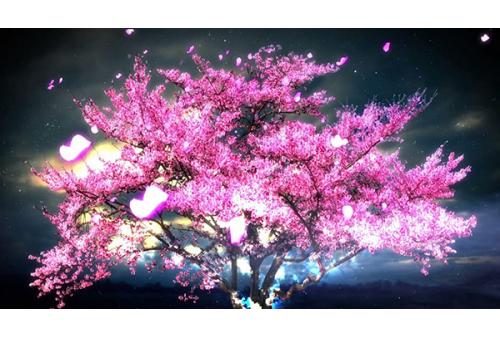 梦幻花朵LED大屏幕高清背景视频素材 包素材网