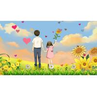 c849 有你就幸福 李昕融 儿童歌曲感恩舞蹈LED大屏背景视频素材 包素材网