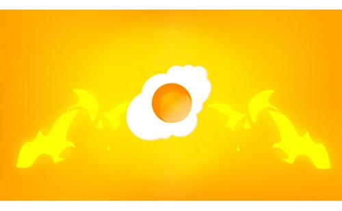 c1460我爱荷包蛋舞台LED大屏幕背景视频素材 