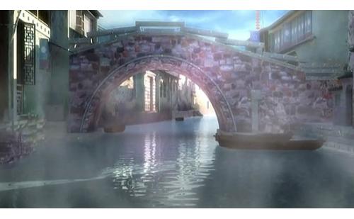c1572苏州河上一座桥舞蹈舞台LED大屏幕背景视频素材
