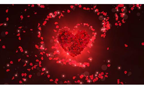 c1316心会跟爱一起走歌曲伴奏舞台LED大屏幕背景视频素材